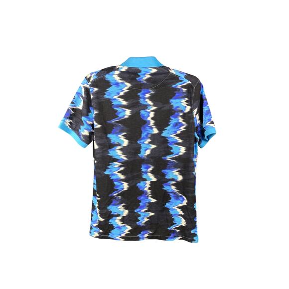 Nike Dri-FIT Men’s Polo Shirt M | Multicolor Blue | Slim Fit Tennis Court Style - Picture 3 of 7